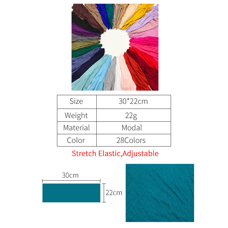 Chapeau tubulaire modulaire de base en couleur unie