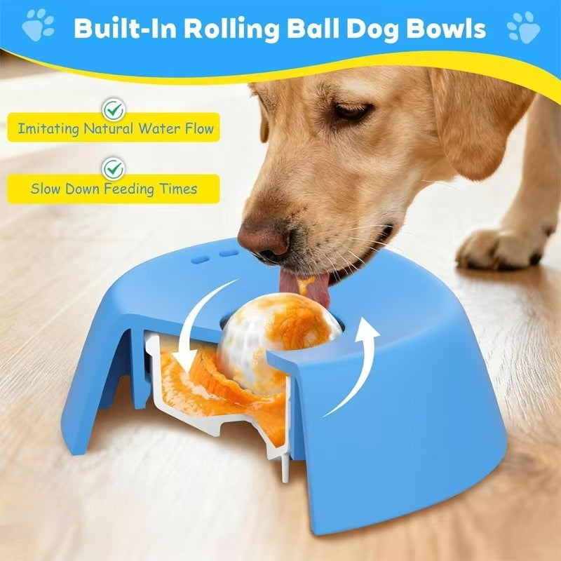 Pet Liquid Non-Slip Bone Broth Dog Licking Bowl