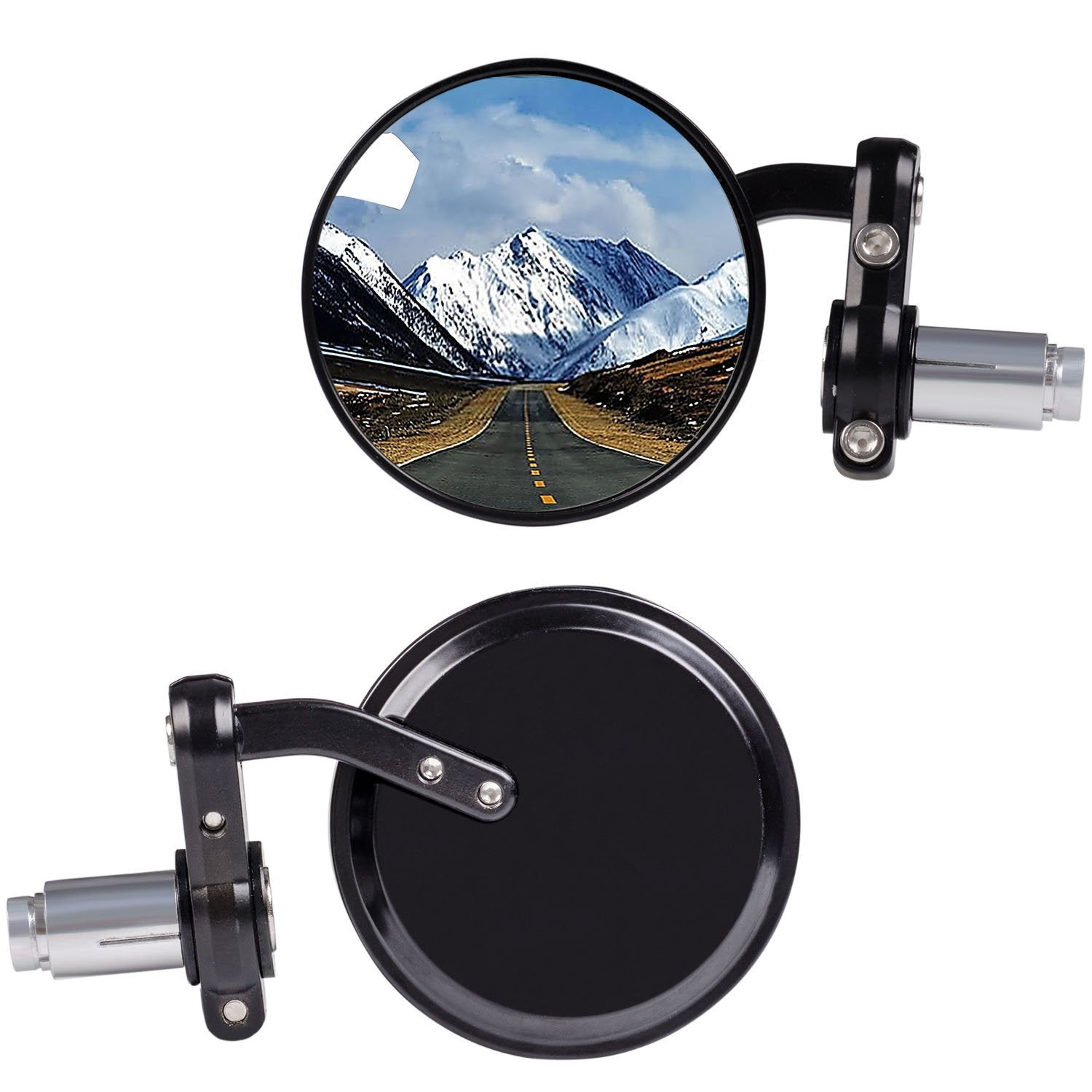 Rétroviseur de guidon modifié moto 22mm Universal guidon miroir moto A