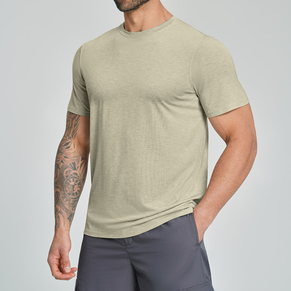 Homme sport respirant en plein air chemise à manches courtes