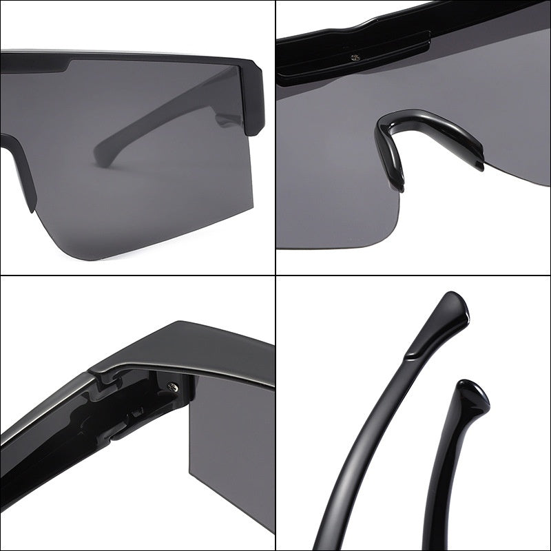 Lunettes de soleil à vélo colorées avec un boîtier