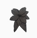 Style français Chic Grande Fleur en trois dimensions noir et blanc Organza