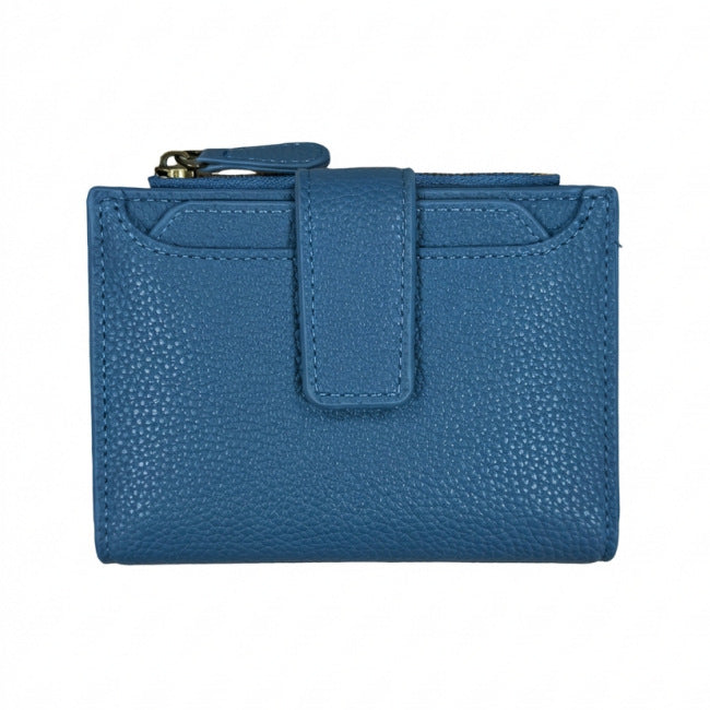 Purse fonctionnelle de pièce avec un portefeuille en cuir à anneaux pour les femmes