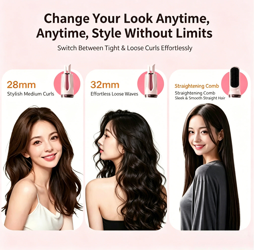 3-en-1 Curler cheveux