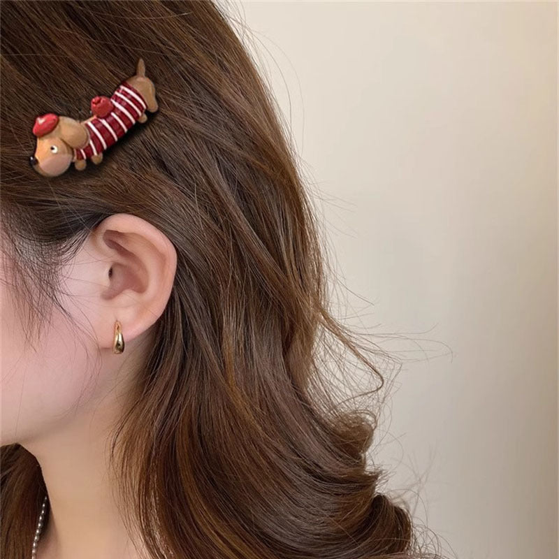 Funny Animal Hair Clips pour les chiots de Dachshund