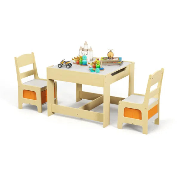 Table d'activités et chaises pour enfants 2-en-1