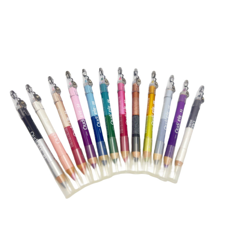 12 PCs Imperméable Pas Smudge Double-tête Eyeliner