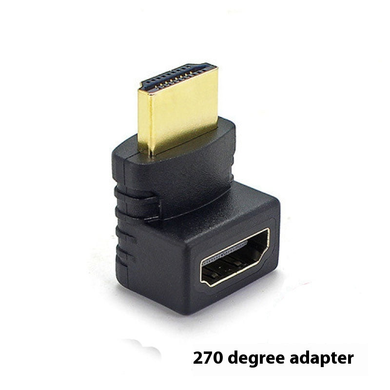 Câble d'adaptateur HDMI TV 270 degrés 90 degrés Square Bent Up and Down Bend