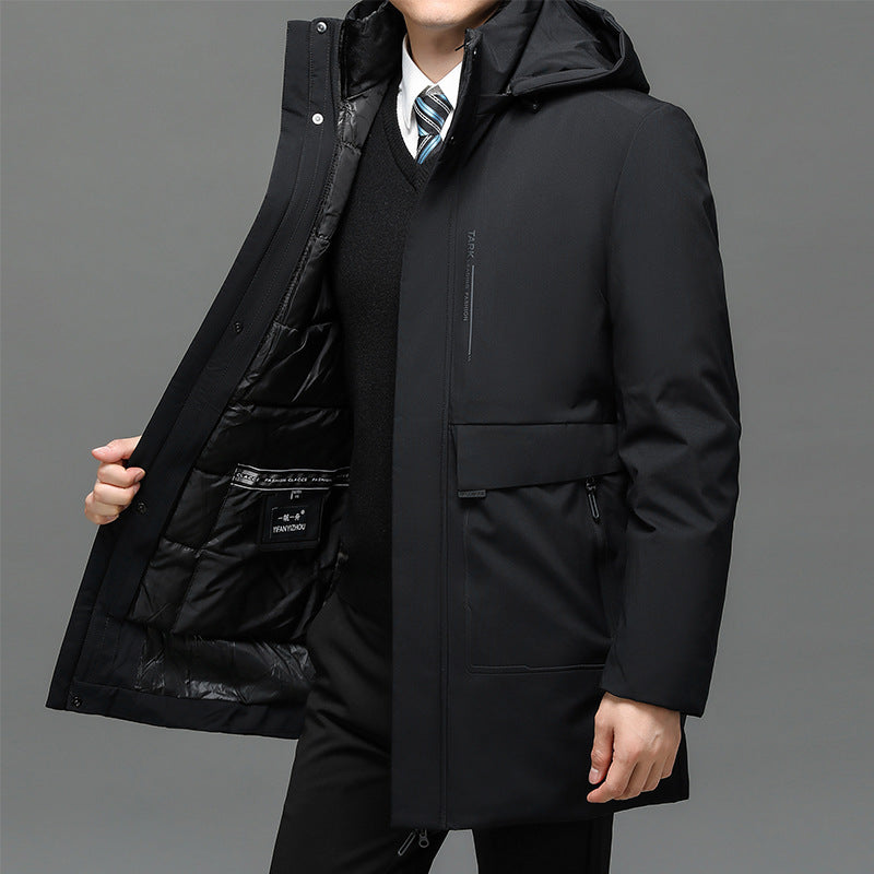 Veste rembourrée en coton thermique, épaissie pour hommes