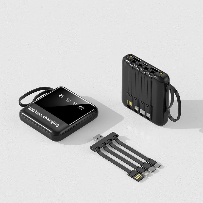 Power Bank Mini Compact Portable Mirror Chargement rapide Alimentation mobile de grande capacité