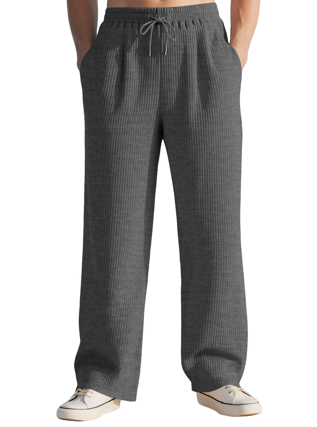 Commerce extérieur Pantalon à côtes verticales pour hommes