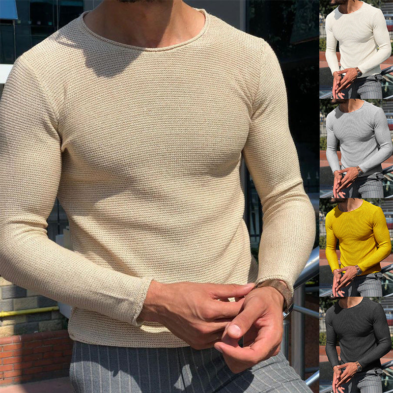 Chandail casual cou d'équipage pour hommes mode