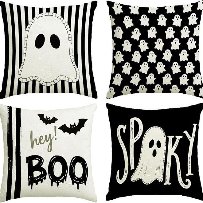 Couverture d'oreiller d'Halloween Funny Ghost