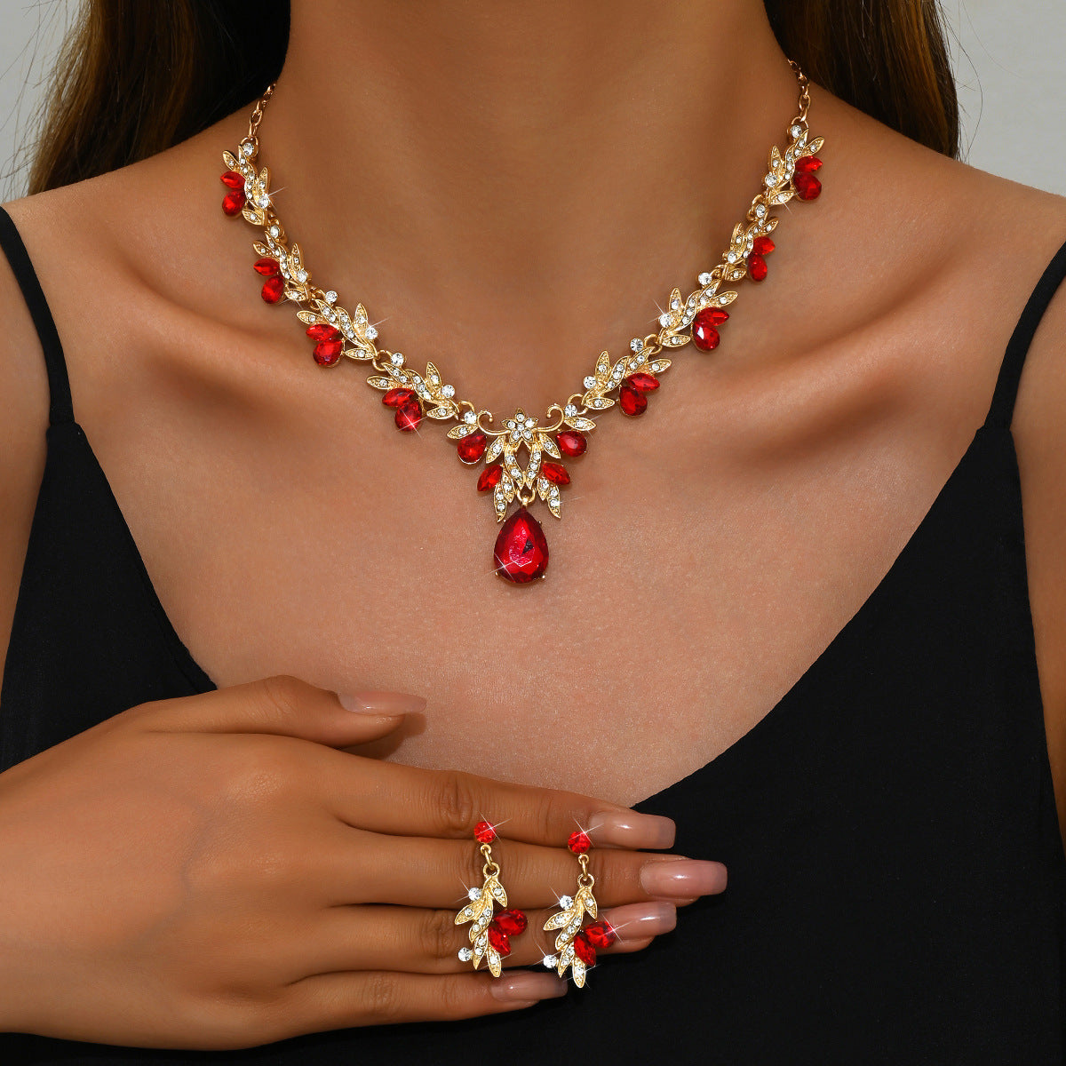 Bijoux de mariée Collier et boucles d'oreilles