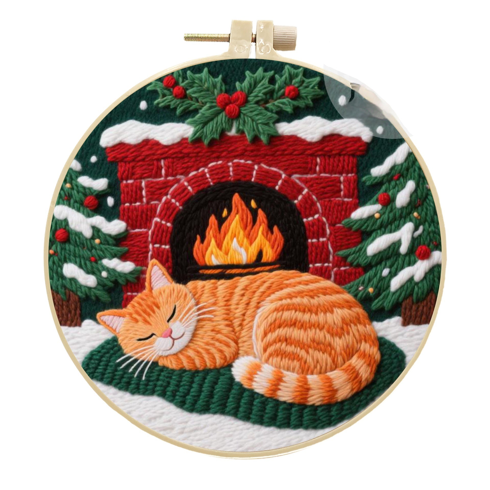 Cat Broderie artisanale Diy Matériau Package