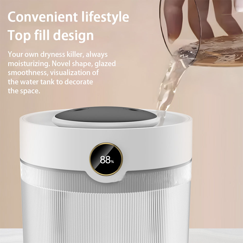 Grand Capacité 2L Humidité Affichage numérique Double Spray Humidificateur USB Silent Home Desktop