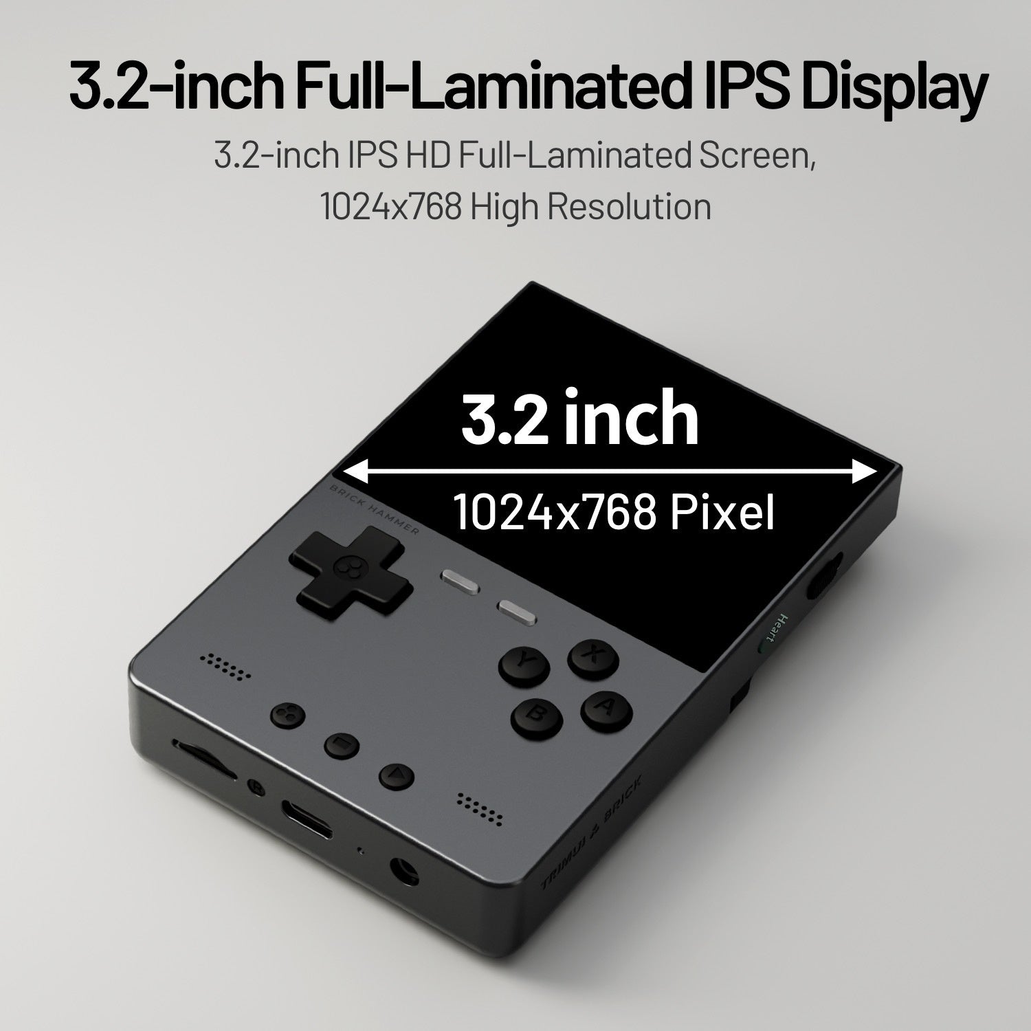 Console de jeu portable avec un alliage d'aluminium Shell