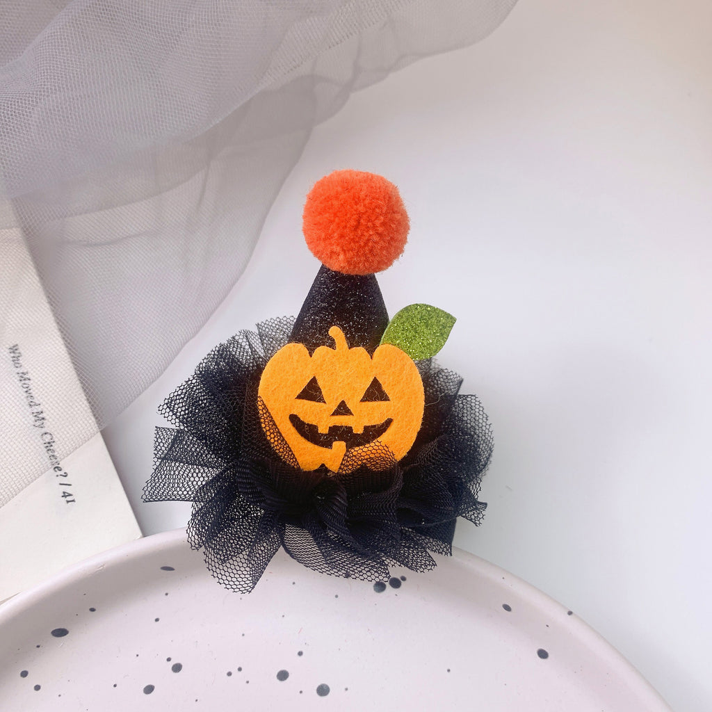 Rôle des enfants Jouer Halloween drôle Chapeau de citrouille Barrettes