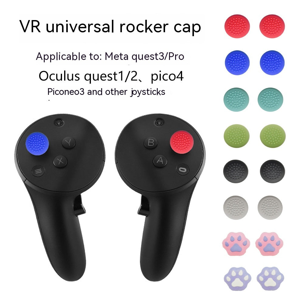 123 Bonnet de manche de joystick Q3 Bonnet de joystick VR Thumb PICO4 Cap Gel Silica