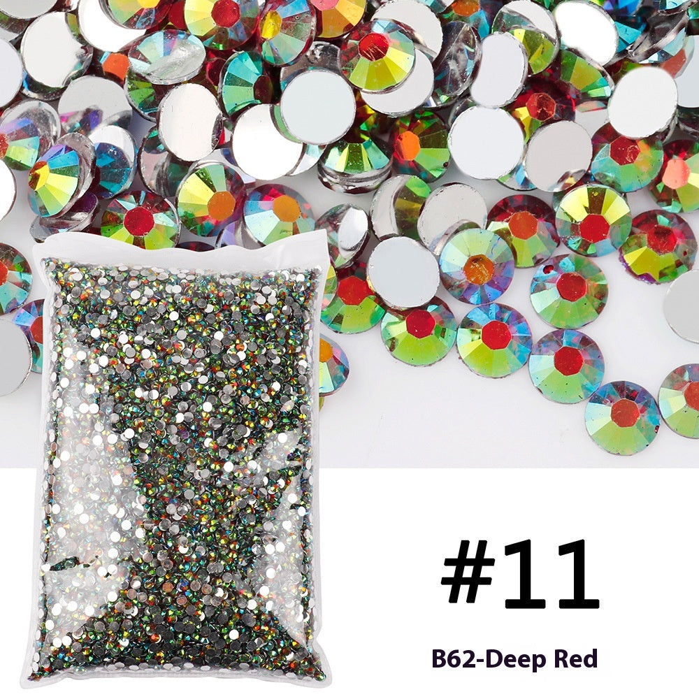 Resin Flat Magic Color Nail Strass-sticking Ornement fait à la main