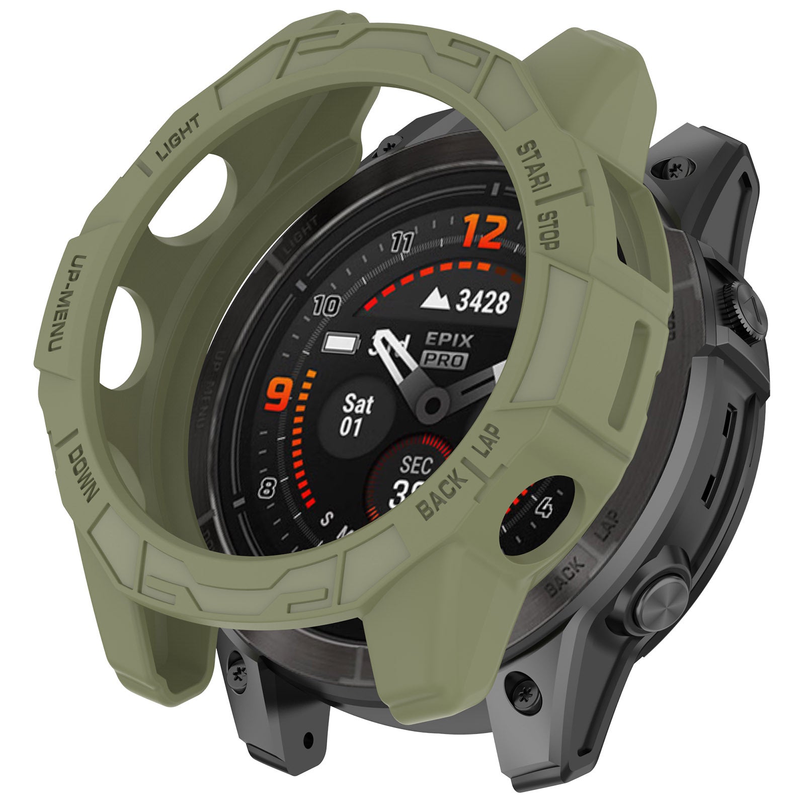 Couverture de protection pour boîtier de montre Epix Pro Armor