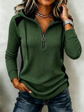 Sweat-shirt à capuche casual à manches longues