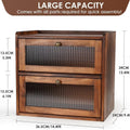 Boîte de coutellerie en bois de pin double couche à pain