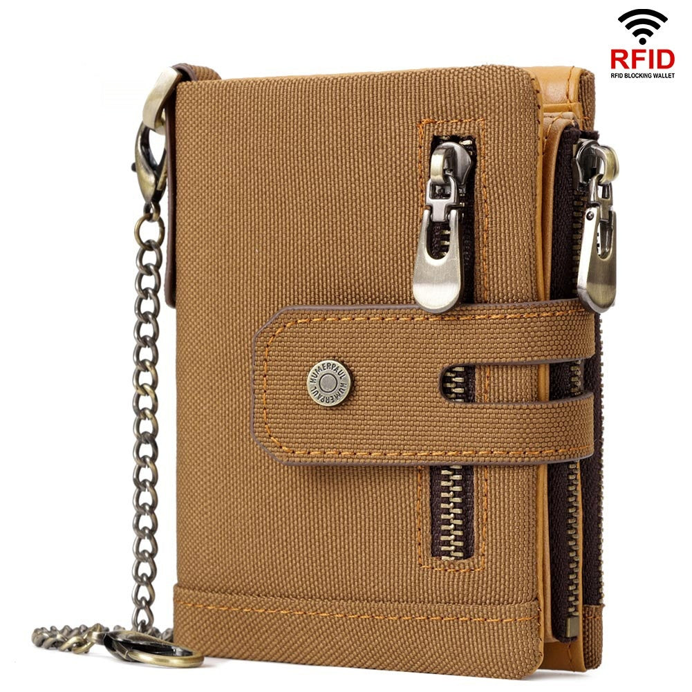 La mode masculine Personnalité Trifold Portefeuille multicolore