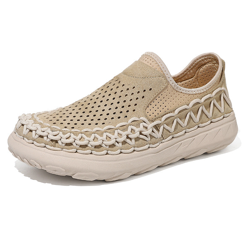 Chaussures en mesh tissées à la main et respirantes