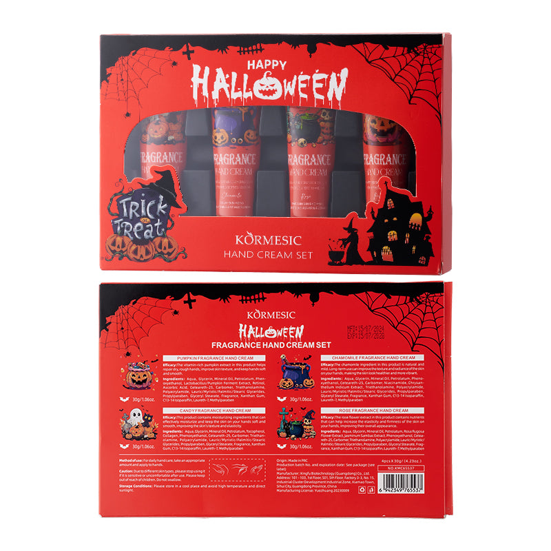 Ensemble de crème à main KORMESIC Halloween pour le commerce extérieur 30g-30g-30g-30g