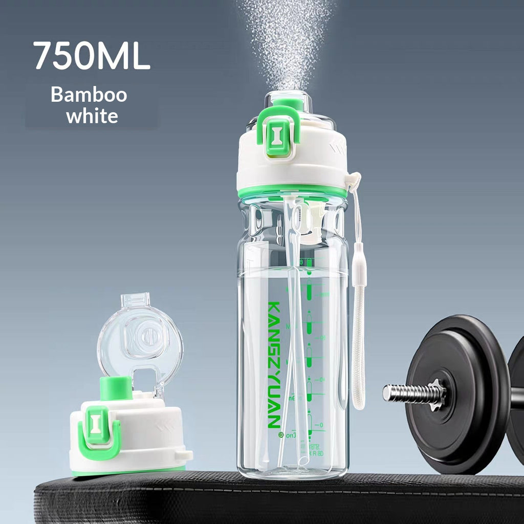 Bouteille de sport portable à double usage
