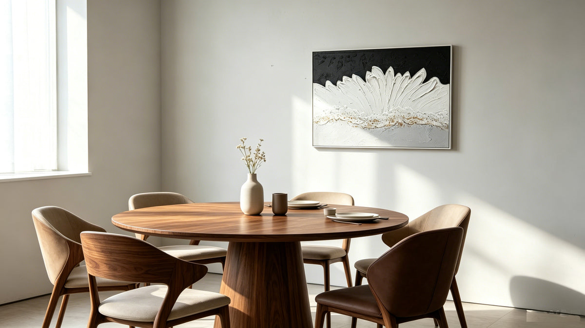 28x40 Art mural abstrait encadré