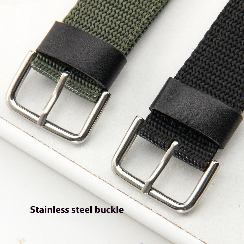 Bracelet de montre en nylon Notch imperméable avec feuille de fer