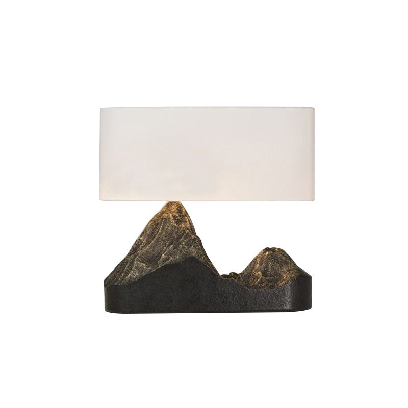 Lampe de bureau moderne en résine Lampe de table de chambre Rockery