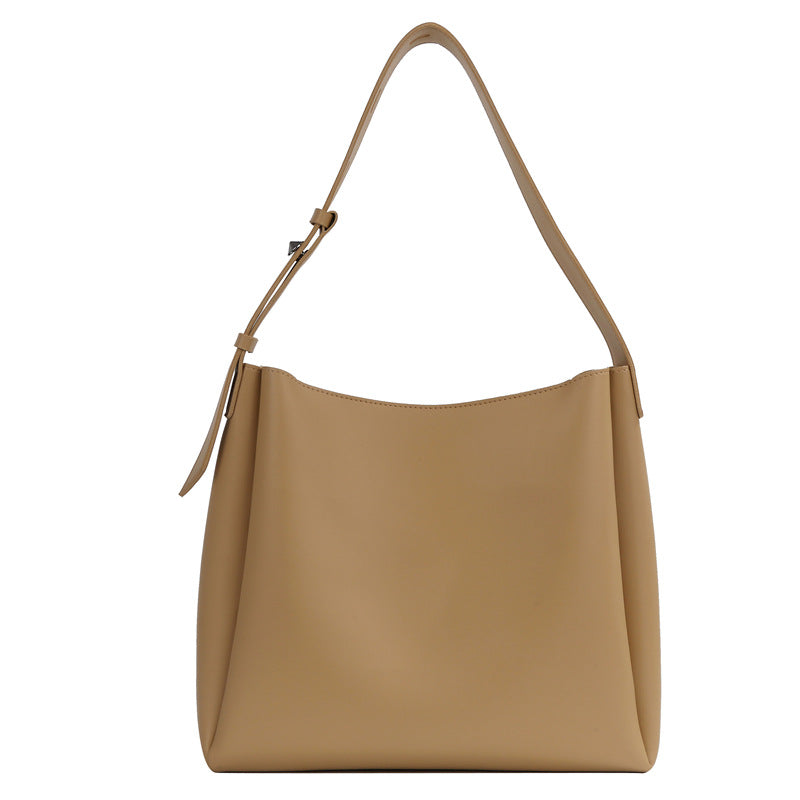 Sac à épaule en cuir souple de grande capacité pour femmes