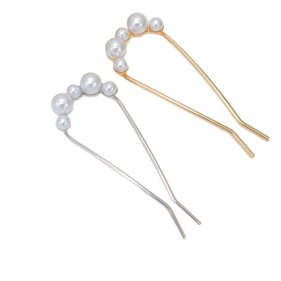Fashion All-match simple Perle U en forme de boucle de cheveux