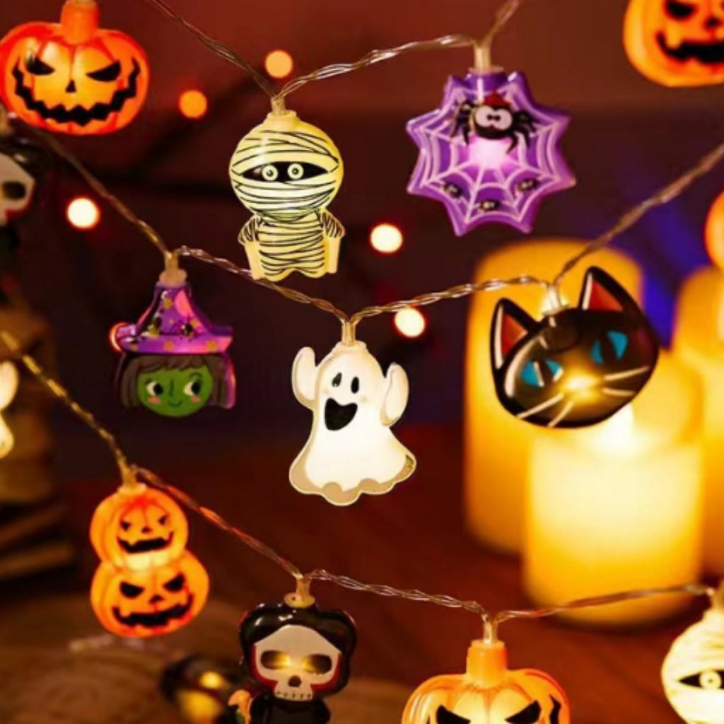 Wansheng Ghost Festival Atmosphere Festival LED Pumpkin Bat lumières décoratives