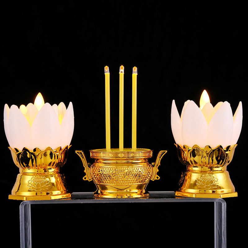 Lotus lampe Led Simulation électronique encens tube bougie