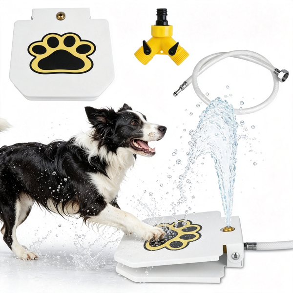 Fontaine d'eau pour chiens en plein air