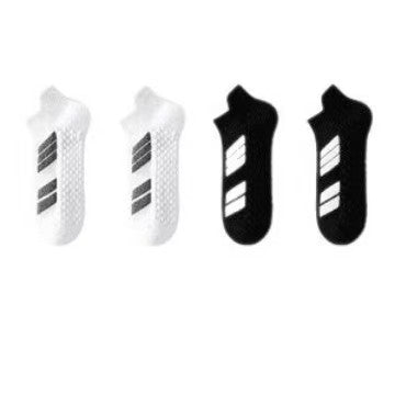 Chaussettes de sport pour hommes Serviette épaisse Absorption du bas du choc Antidérapante