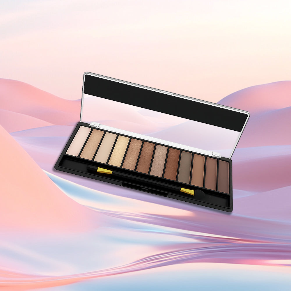 12 nuances Matte Cement foncé Smoky Eyeshadow Palette
