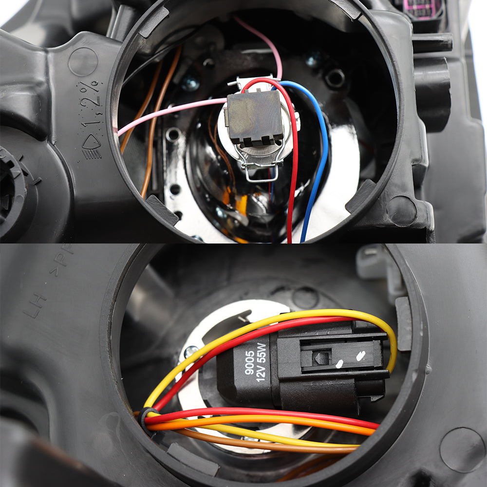 Chrome phares compatibles avec Kenworth T680 2013-2021 Ampoules incluses côté conducteur