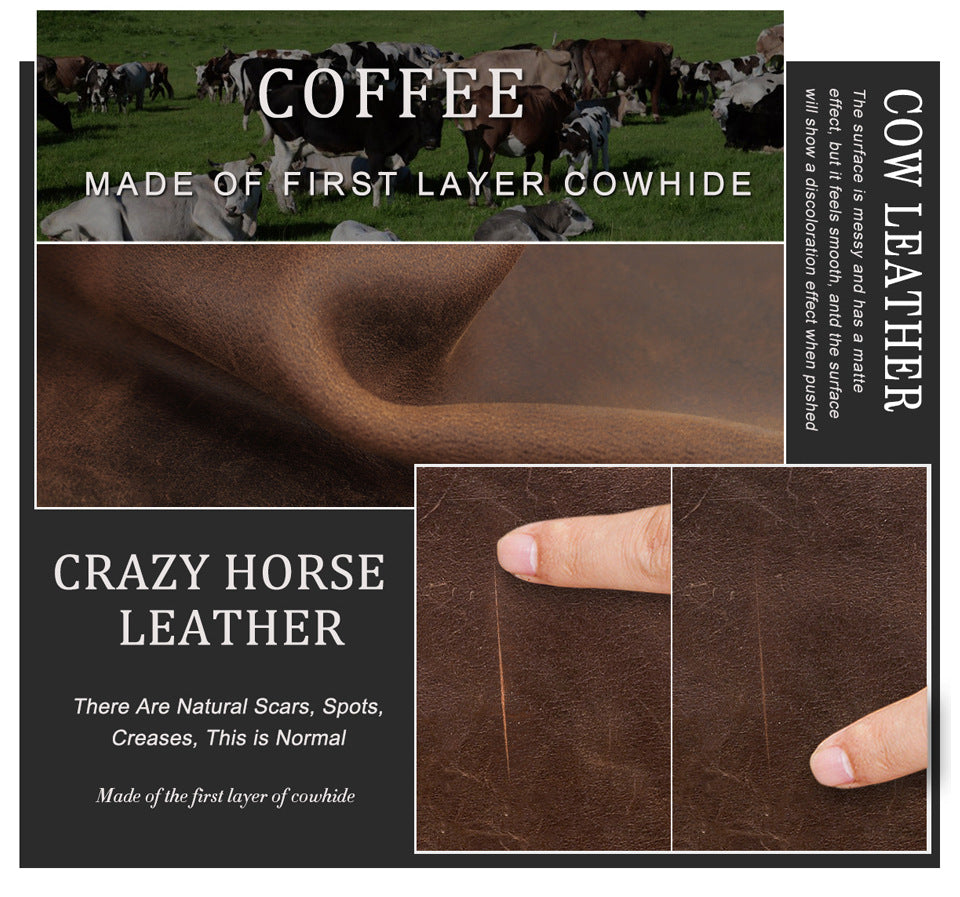 Cowhide Multi-Training Sac de poche portable