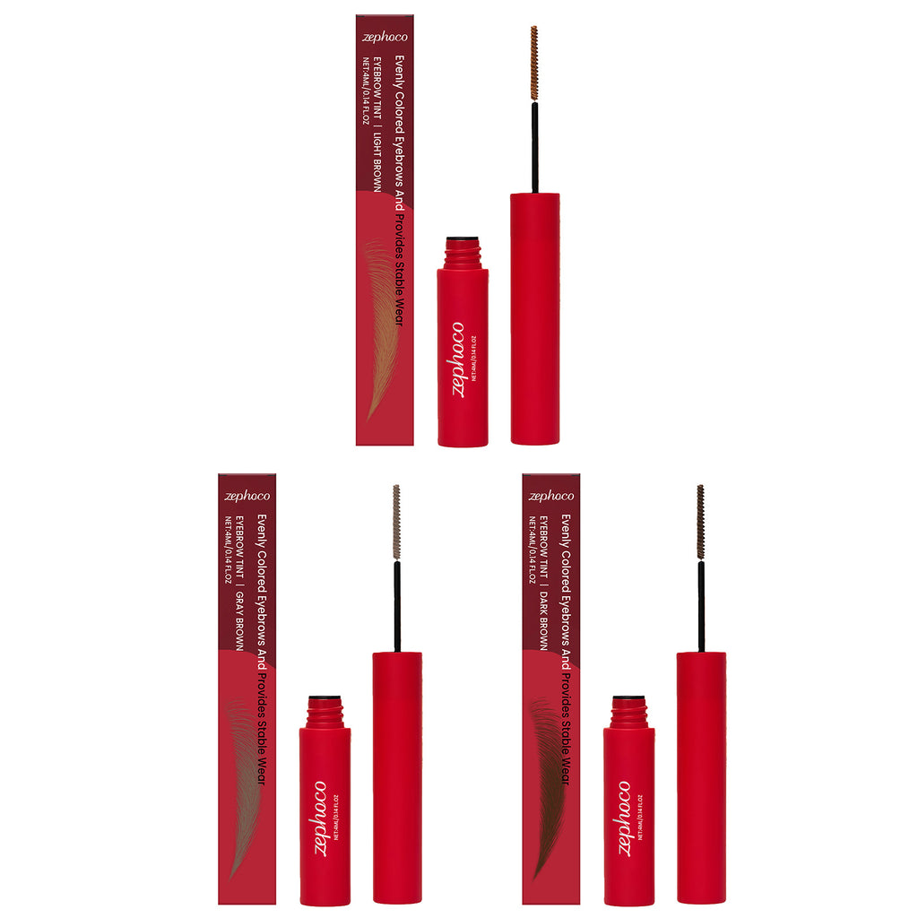 Teinture de sourcils à sourcils imprégnée de rouge
