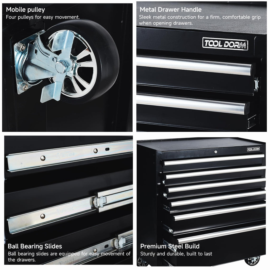 Uniquement pour l'expédition sur waybill 36 pouces 8-drawer Tool Cabinet empilable TT3606