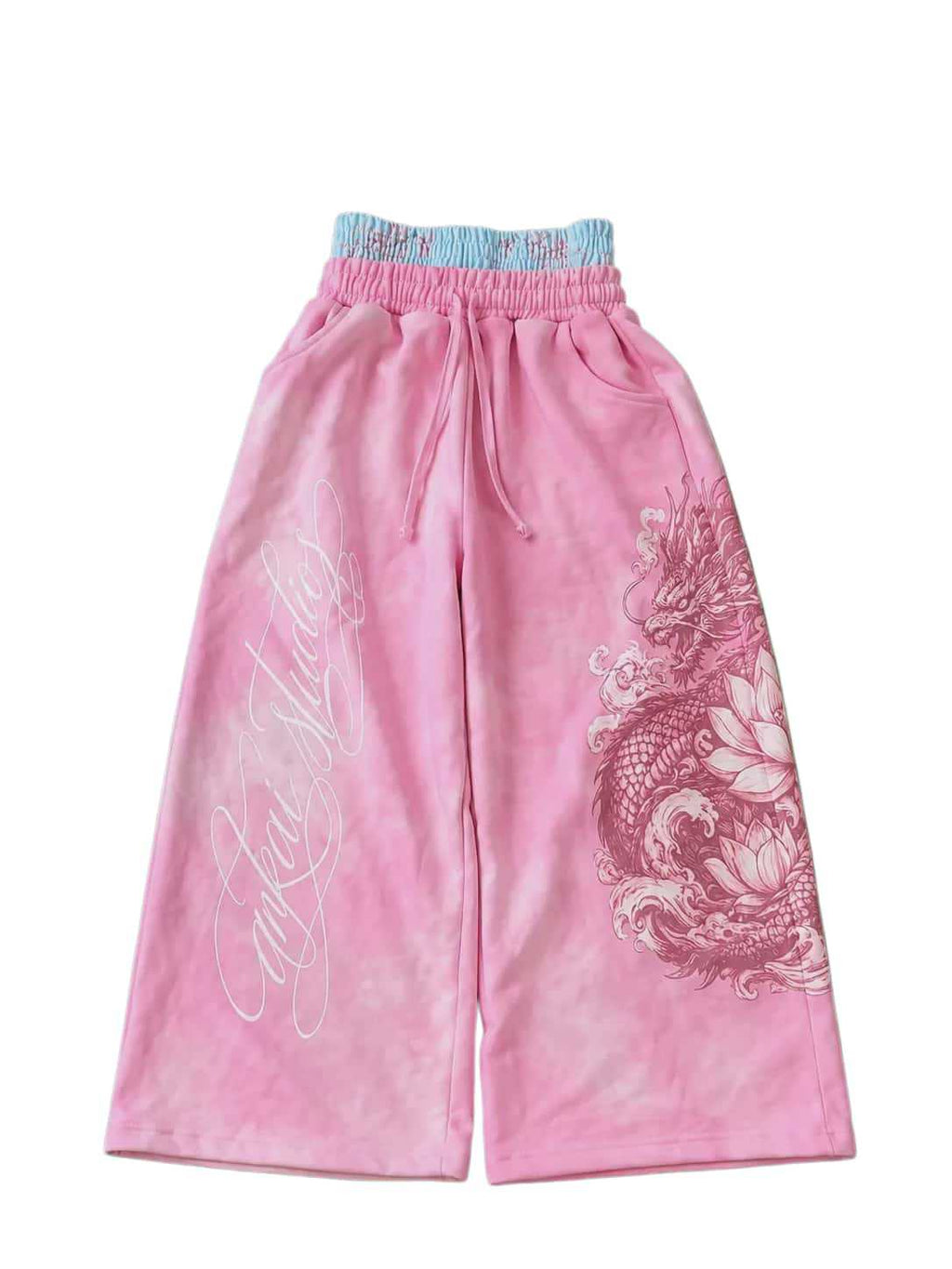 Joggers à double bande imprimé Lotus Unisex Design