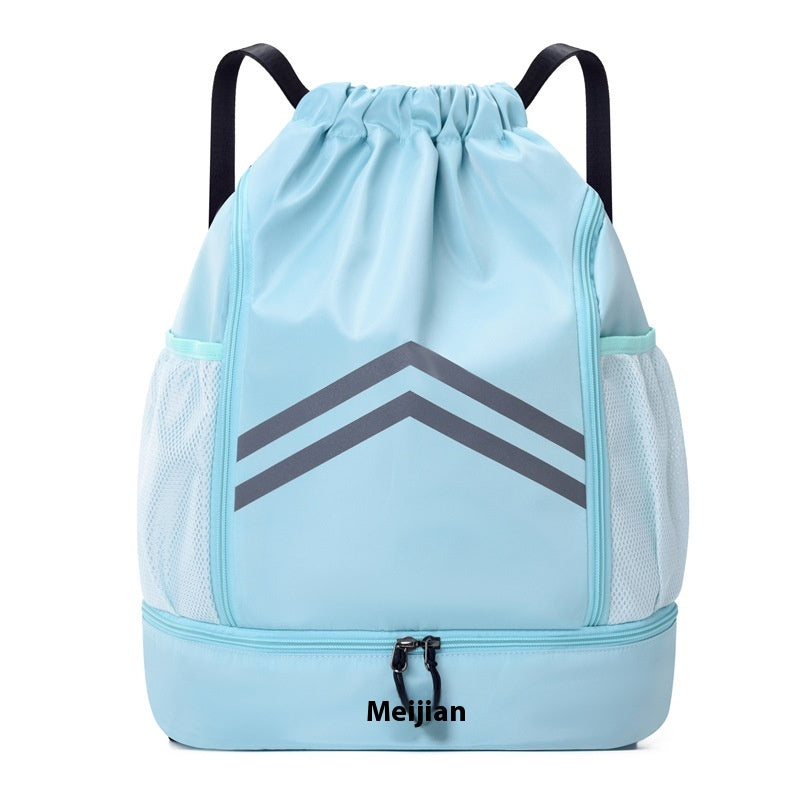 Sac à cordons de serrage homme avec sac à dos réfléchissant pour le sport