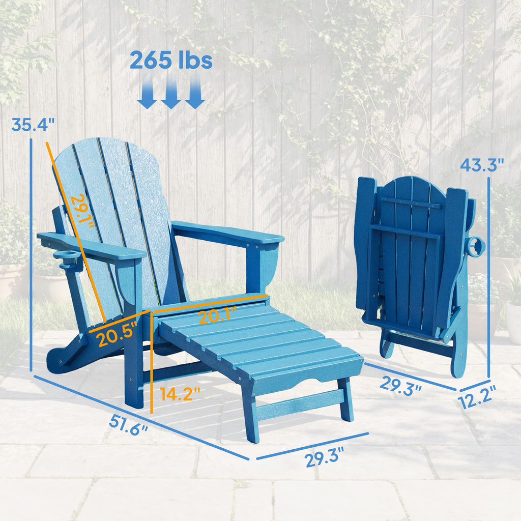 Chaise pliante Adirondack Set de 2