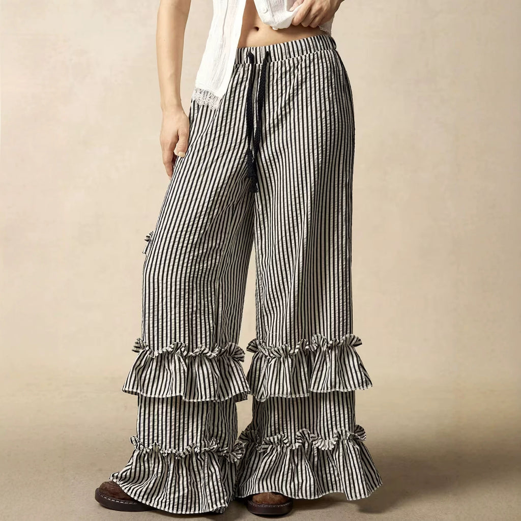 Pantalons à manches longues élastiqués pour femmes