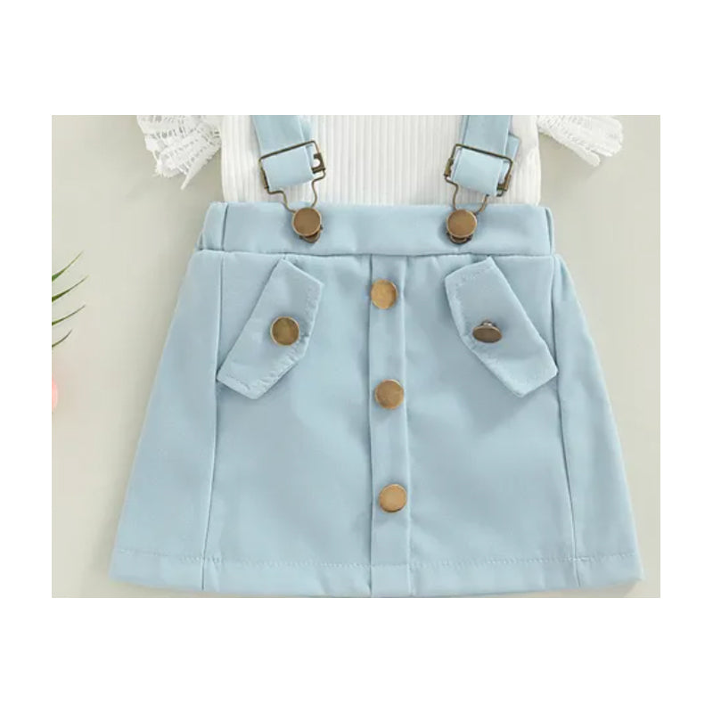 3Pcs Bébé Fille Outfits